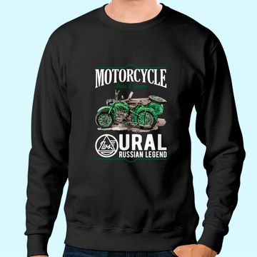 Discover Ural motorcycle offroad motorcyclist Sweatshirt