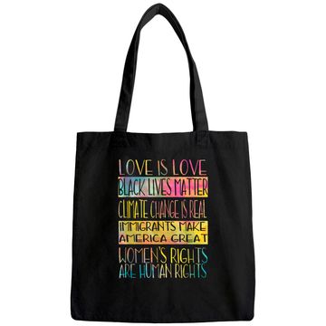 Discover Love Is Love Black Lives Matter Equality Feminist Tote Bag