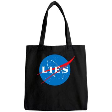 Discover NASA LIES Flat Earth Tote Bag