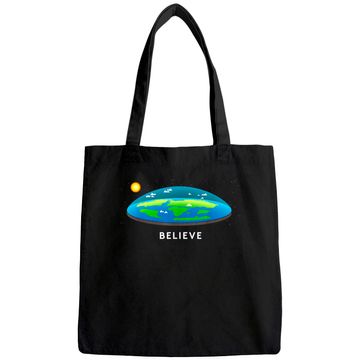 Discover Flat Earth Believe Tote Bag