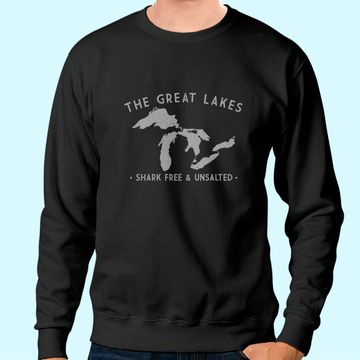 Discover Great Lakes Shark Free and Unsalted Vintage Sweatshirt