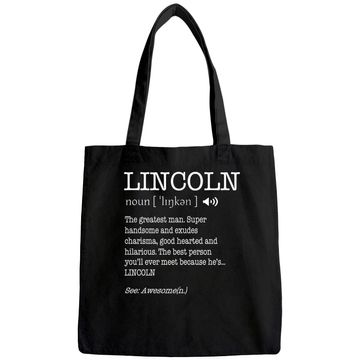 Discover The Name Is Lincoln Funny Gift Adult Definition Men's Tote Bag