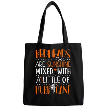 Discover Redheads are Sunshine With a Hurricane Funny Redhead Tote Bag