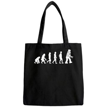 Discover Funny Tees - Ape, Monkey, Man to Robot Evolution Tote Bag