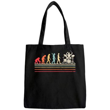 Discover Funny Drummer Tote Bag. Retro Vintage Evolution Of Man Tote Bag