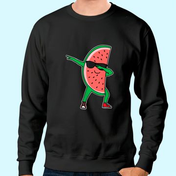 Discover Dabbing Watermelon Kawaii Dab Summer Fruit Melon Sweatshirt