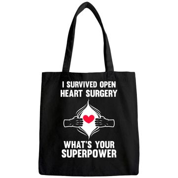 Discover I Survived Open Heart Surgery Open Heart Surgery Men Women Tote Bag