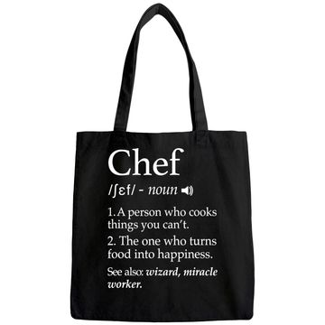 Discover Chef Definition Funny Line Saying Cook Cooking Gifts Chefs Tote Bag