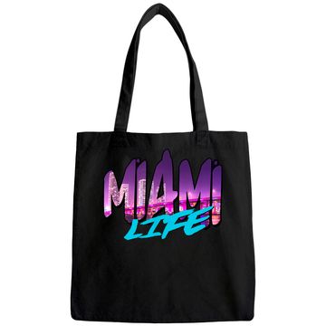 Discover Men's Tote Bag Miami Life Beach View