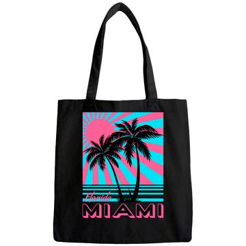 Discover Miami Men's Tote Bag Florida Palm Trees