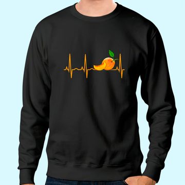 Discover Peach Fruit Heartbeat Sweatshirt
