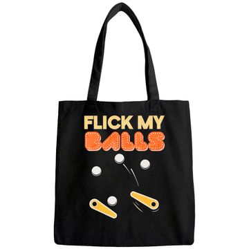Discover Flick My Balls - Classic Retro Pinball Tote Bag Gift