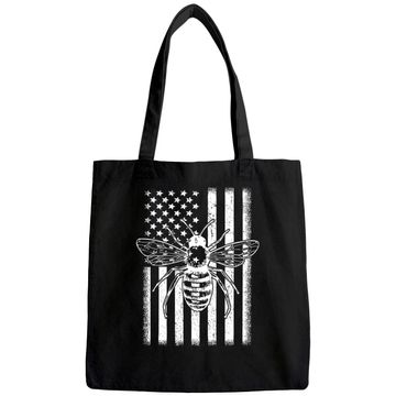 Discover American Flag Honey Bee Honeycomb Beekeeper BeeKeeping Tote Bag