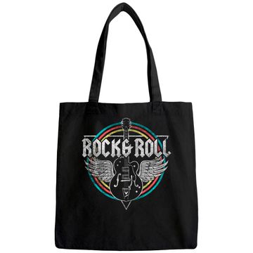 Discover Rock & Roll Guitar Wings Music Tote Bag