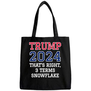Discover Trump Snowflake Red White & Blue Tote Bag