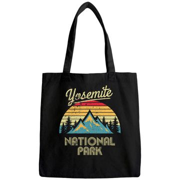 Discover Vintage Retro Yosemite National Park Mountain Tote Bag
