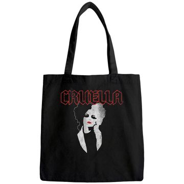 Discover Cruella Dark Portrait Tote Bag