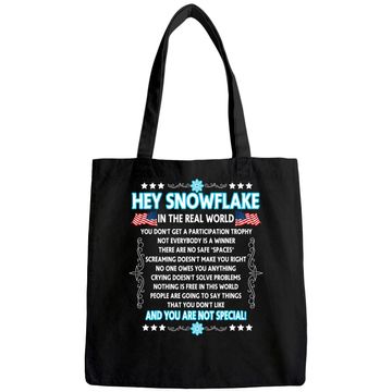 Discover Hey Snowflake The Real World Tote Bag