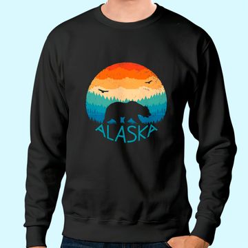 Discover Alaska Retro Grizzly Bear Sweatshirt