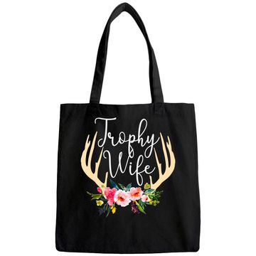 Discover Trophy Wife Antlers Flowers Hunters Tote Bag