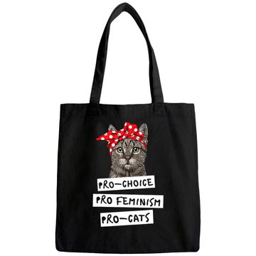 Discover Pro Choice Pro Feminism Pro Cats Tote Bag