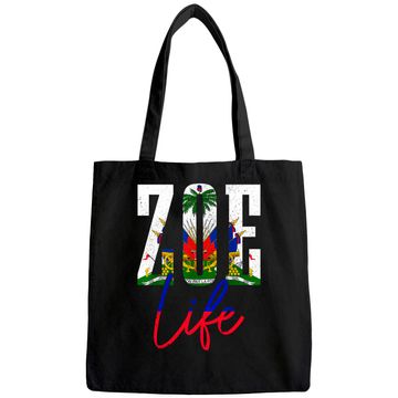 Discover Haiti Flag Zoe Haitian Life Pride Tote Bag