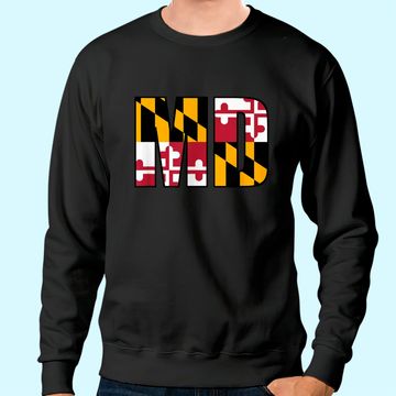 Discover Maryland State Flag Md Baltimore Pride Sweatshirt