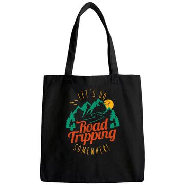 Discover Family Road Trip Tote Bag Let's Go Road Tripping Somewhere