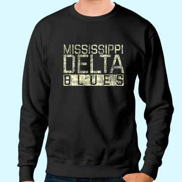 Discover Mississippi Delta Blues Vintage Sweatshirt