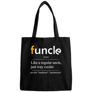 Discover Funcle Definition Handsome Spontaneous Best Uncle Tote Bag