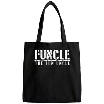 Discover Funcle The Fun Uncle Family Joke Mens Cotton Tote Bag
