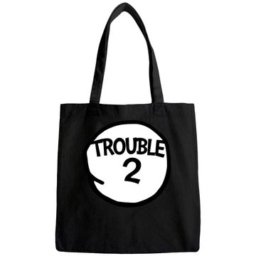 Discover Trouble 2  Matching Group Trouble Tote Bag