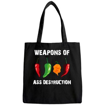 Discover Weapons Of Ass Destruction Tote Bag Pepper Chili Spicy Hot Food