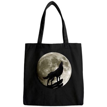 Discover Howling Wolf Midnight Full Moon Wildlife Nature Animal Tote Bag