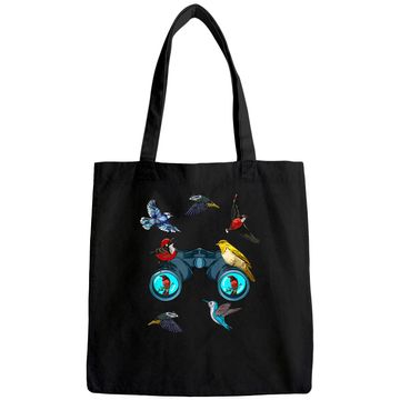 Discover Birdwatching Bird Nerd Great Bird Watcher Tote Bag Binoculars