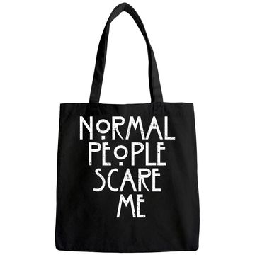 Discover Normal People Scare Me American Horror Lover Tote Bag