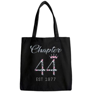 Discover Chapter 44 EST 1977 44th Birthday Tote Bag