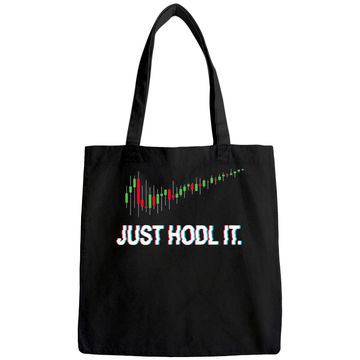 Discover Juste HODL. Chandelier Moon Chart Crypto Currency Tote Bag
