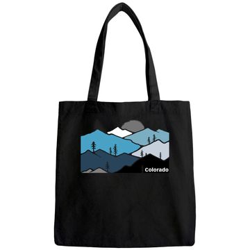 Discover Colorado Mountain Outdoor Retro Landscape Tote Bag