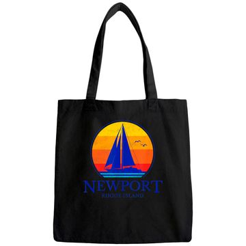 Discover Vintage Newport Rhode Island Sailing Tote Bag