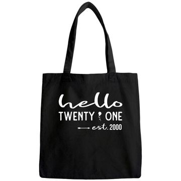 Discover Hello Twenty-One Est. 2000 21st Birthday Gift Tote Bag