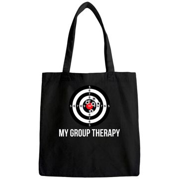 Discover Gun Group Therapy Shooting Range Tote Bag