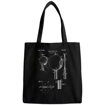 Discover Retro Ping Pong Paddle Tote Bag Vintage Table Tote Bag