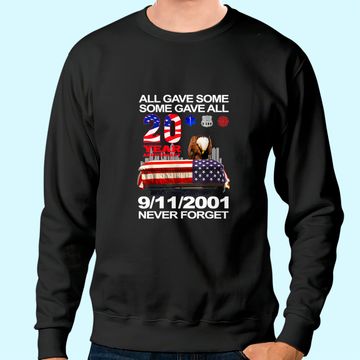 Discover Never Forget 9-11-2001 20th Anniversary Firefighters Sweatshirt