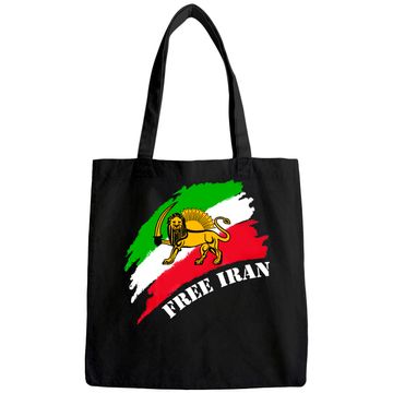 Discover Free Iran Flag With Lion Tote Bag