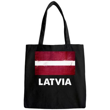 Discover Latvia Flag Tote Bag