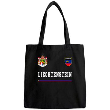 Discover Liechtenstein Flag Football Tote Bag