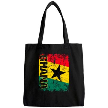 Discover GHANA Flag Vintage Tote Bag