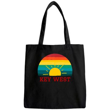 Discover Key West Florida Retro Distressed Beach Tote Bag