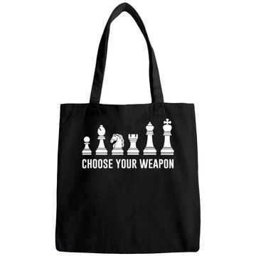 Discover Choose Your Weapon Chess Pieces Tote Bag